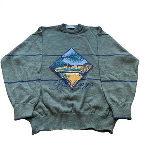 Vintage Burberry Golf Sweater - Large